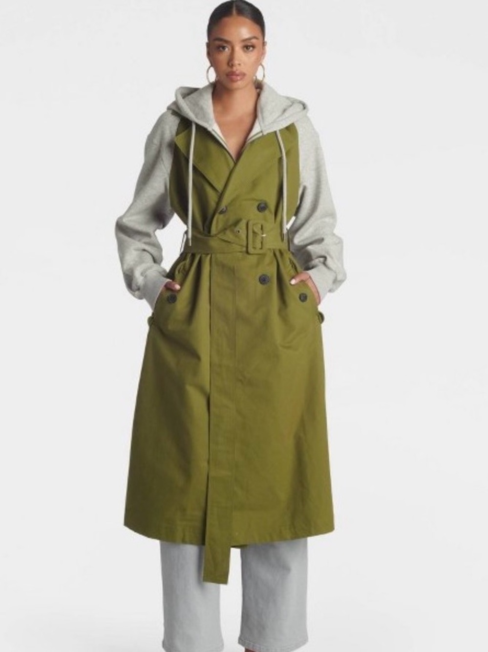SOLD OUT KBB by KAHLANA Women's 'The Sweatshirt Trench Coat' - SIZE S
